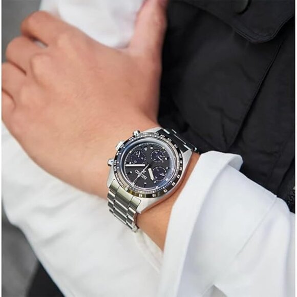 NEW Seiko SSC819 Prospex Speedtimer Solar Chronograph Black Dial Men's Watch - Picture 5 of 5